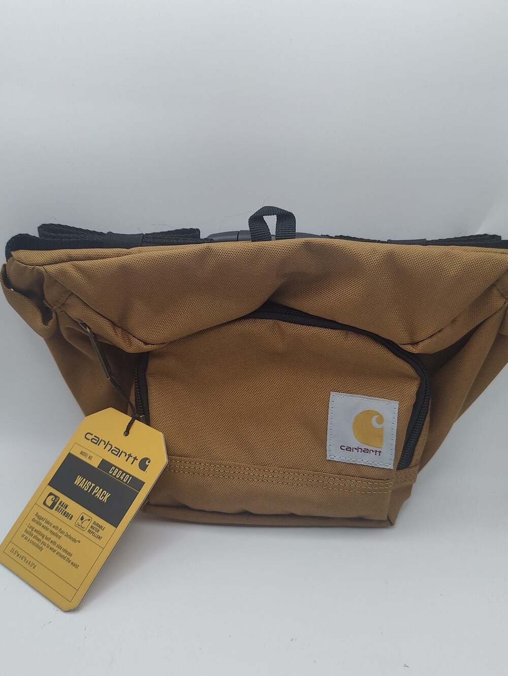 Carhartt CB0401 Rain Defender Waist Pack Crossbody Bag Tan New